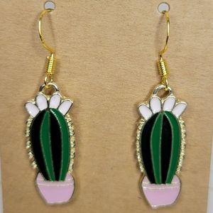 Potted Cactus Earrings
